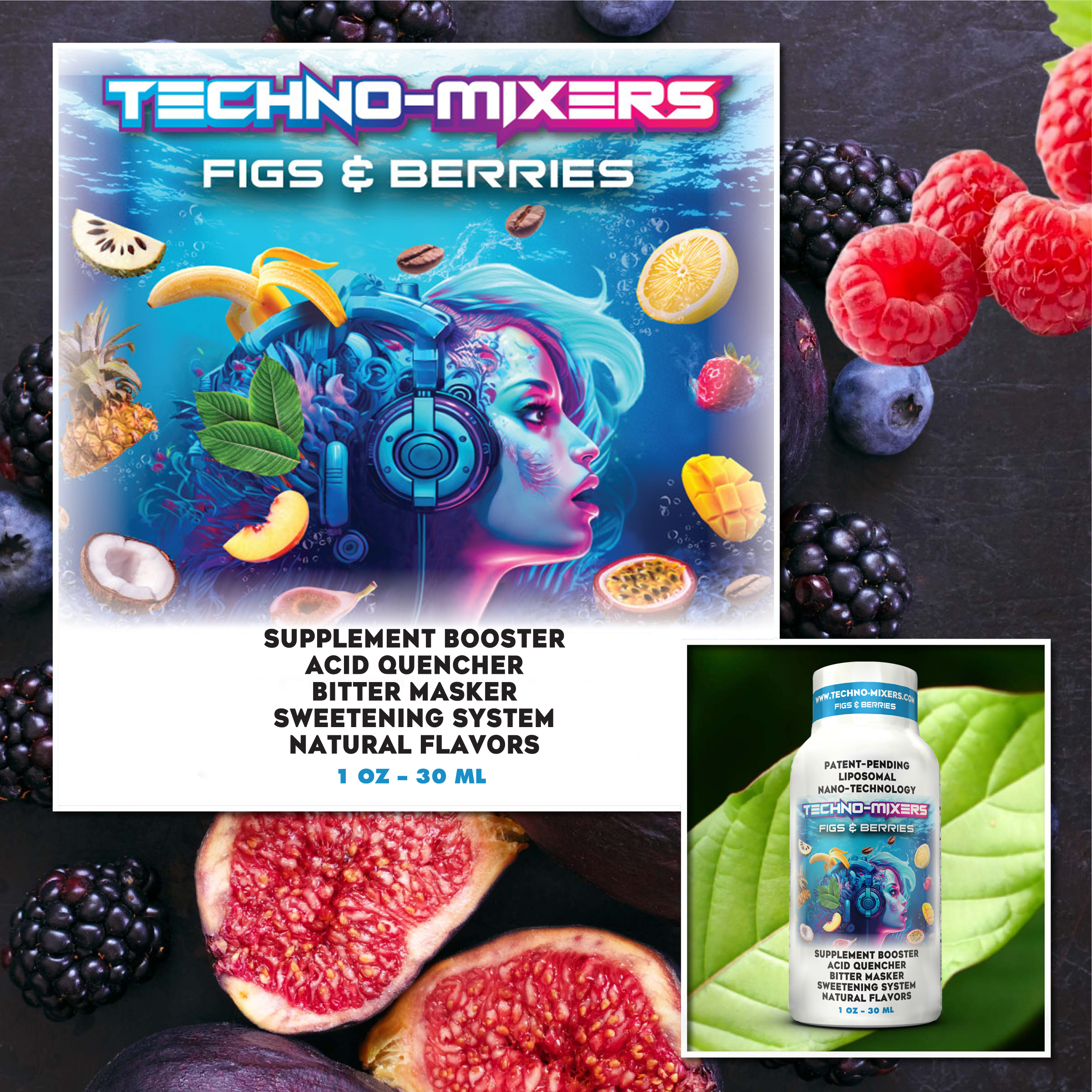 Figs Berries Collage Picture